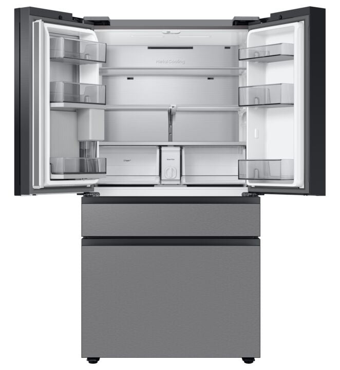 Samsung Stainless Steel BESPOKE 36" 4-Door French-Door Counter-Depth Refrigerator with Beverage Centre (22.8 cu.ft.) - RF23BB8600QLAA