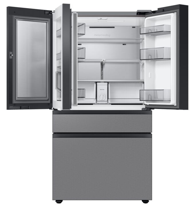 Samsung Stainless Steel BESPOKE 36" 4-Door French-Door Counter-Depth Refrigerator with Beverage Centre (22.8 cu.ft.) - RF23BB8600QLAA