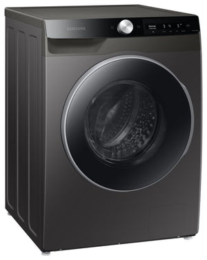 Samsung Inox Grey Front-Load Washer with AI Smart Dial and Super Speed (2.5 cu. ft.) - WW25B6900AX/AC