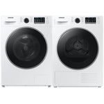 Samsung White Front-Load Washer (2.9 cu. ft.) & Electric Dryer with Heat Pump Technology (4.0 cu. ft.) - WW25B6800AW/AC/DV25B6800HW/AC