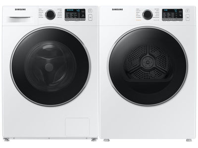 Samsung White Front-Load Washer (2.9 cu. ft.) & Electric Dryer (4.0 cu. ft.) - WW25B6800AW/AC/DV25B6800EW/AC