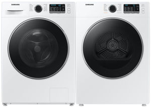 Samsung White Front-Load Washer (2.9 cu. ft.) & Electric Dryer (4.0 cu. ft.) - WW25B6800AW/AC/DV25B6800EW/AC