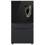 Samsung Matte Black Steel BESPOKE 36" 4-Door French-Door Refrigerator with Beverage Center and FamilyHub (28.6 cu.ft.) - RF29BB89008MAC
