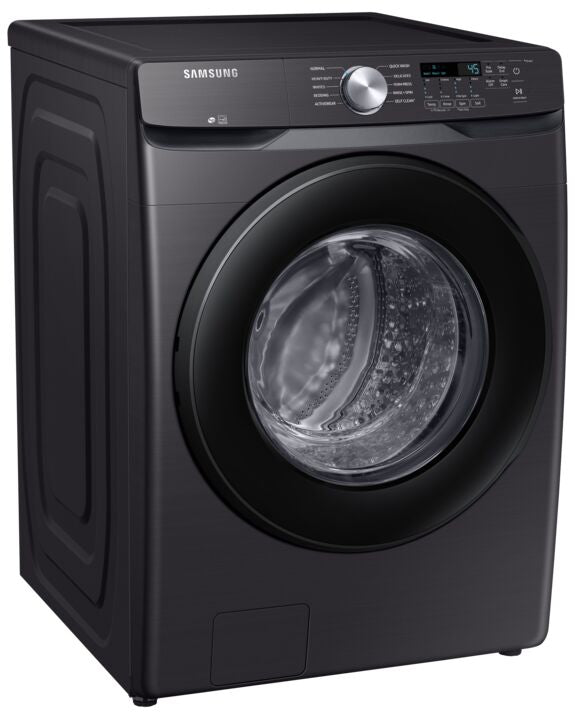 Samsung Black Stainless Steel FrontLoad Washer with Self Clean+ (5.2