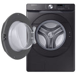 Samsung Black Stainless Steel Front-Load Washer with Self Clean+ (5.2 cu. ft.) - WF45T6000AV/A5