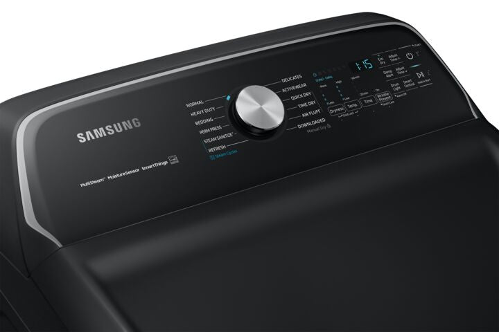 Samsung Black Stainless Electric Dryer with SmartThings (7.4 cu. ft.) - DVE52B7650V/AC