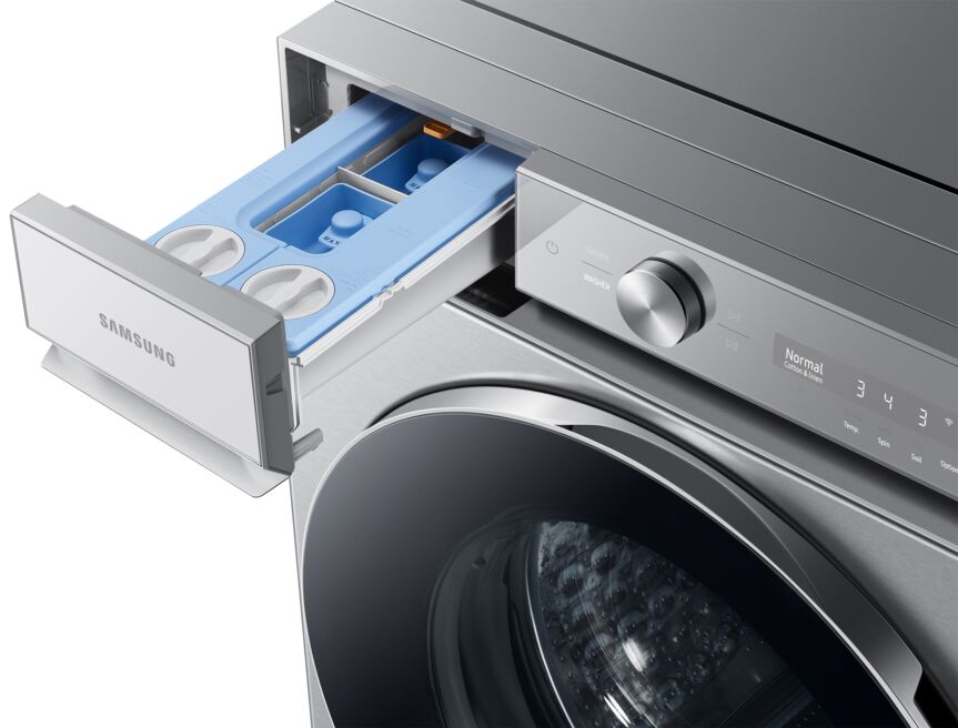 Samsung BESPOKE Sliver Front-Load Washer with Ultra Capacity (6.1 cu. ft.) - WF53BB8900ATUS