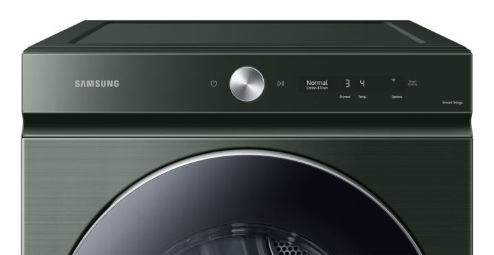 Samsung BESPOKE Emerald Green Electric Dryer with AI Optimal Dry (7.6 cu. ft.) - DVE53BB8900GAC