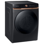 Samsung Black Stainless Steam Front Load Washer with Smart AI (5.3 cu. ft.) - WF46BG6500AVUS