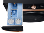 Samsung Black Stainless Steam Front Load Washer with Smart AI (5.3 cu. ft.) - WF46BG6500AVUS