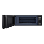 Samsung Black Stainless 400 CFM Slim Over-The-Range Microwave (1.1 Cu.Ft.) - ME11A7510DG/AC