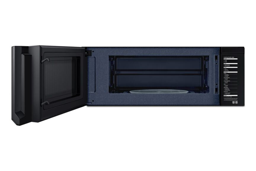Samsung Black Stainless 400 CFM Slim Over-The-Range Microwave (1.1 Cu.Ft.) - ME11A7510DG/AC