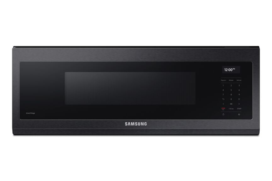 Samsung Black Stainless 550 CFM Slim Over-The-Range Microwave (1.1 Cu.Ft.) - ME11A7710DG/AC