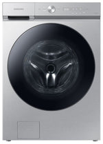 Samsung BESPOKE Stainless Steel Front-Load Washer with SuperSpeed and AI Smart Dial (6.1 cu. ft.) - WF53BB8700ATUS