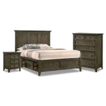 San Mateo 5-Piece King Storage Bedroom Package - Pewter