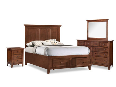 San Mateo 6-Piece Full Storage Bedroom Package - Tuscan