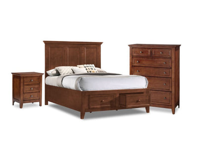 San Mateo 5-Piece Full Storage Bedroom Package - Tuscan