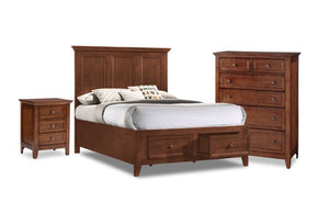 San Mateo 5-Piece Full Storage Bedroom Package - Tuscan