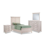 San Mateo 6-Piece Twin Panel Bedroom Package - Antique White