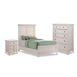 San Mateo 5-Piece Twin Panel Bedroom Package - Antique White