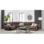 Santorini 6-Piece Power Reclining Sectional - Walnut