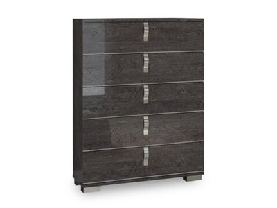 Sarah Ala Mode 5 Drawer Chest - Grey