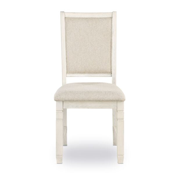 Savanah 5-Piece Dining Set - Antique White and Brown