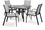 Seabrook II- Outdoor 5-Piece Dining - Grey