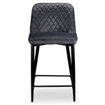 Senna Counter Height Stool - Charcoal, Black