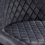 Senna Counter Height Stool - Charcoal, Black