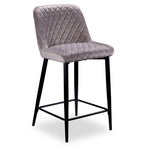 Senna Counter Height Stool - Taupe, Black