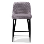 Senna Counter Height Stool - Dove Grey, Black