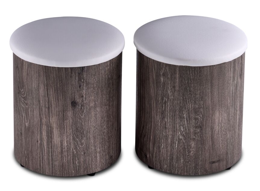 Serpentine II Stool - Light Grey