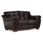 Sloane Leather Sofa, Loveseat and Chair Set- Chocolate