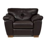 Sloane Leather Chair- Chocolate