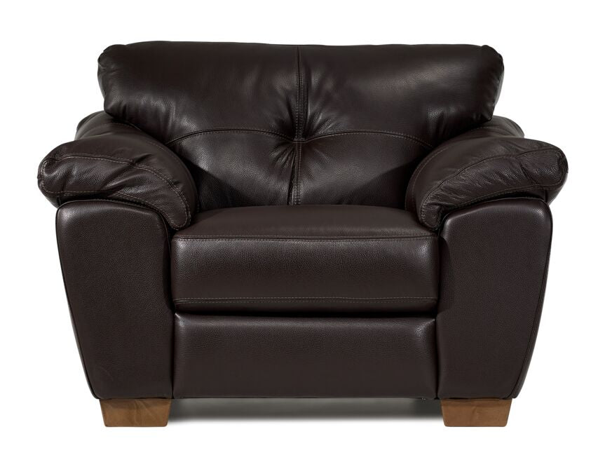 Sloane Leather Chair- Chocolate