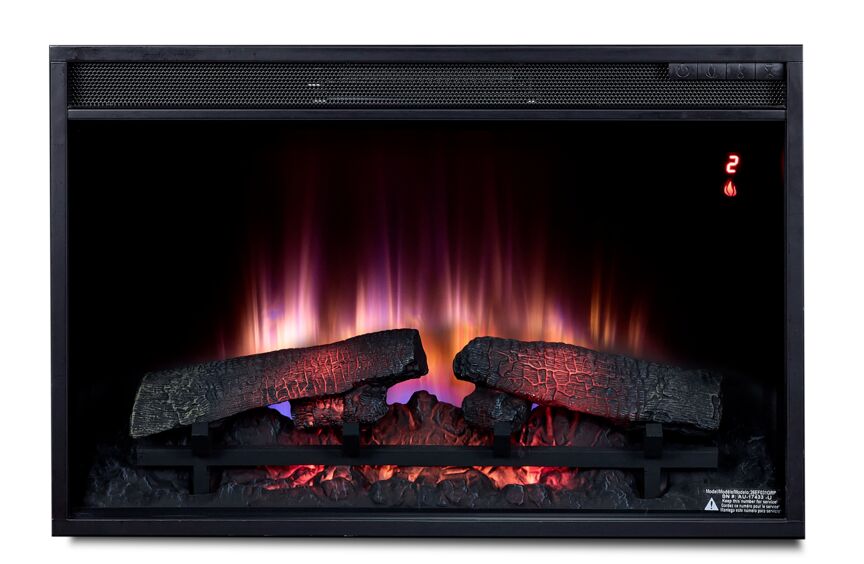 Sorenson Fireplace TV Stand Black Leon's