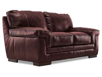 Stampede Leather Loveseat - Salsa