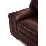 Stampede Leather Loveseat - Salsa