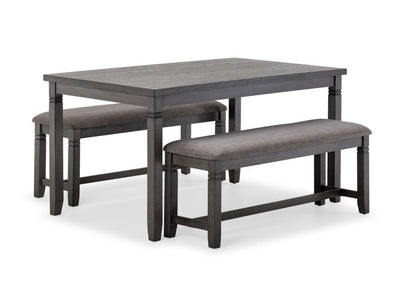 Breeze 3-Piece Dining Set - Dark Grey