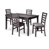 Breeze 5-Piece Dining Set - Dark Grey