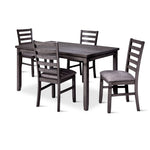 Storm 5-Piece Dining Set - Dark Grey