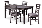Breeze 5-Piece Dining Set - Dark Grey