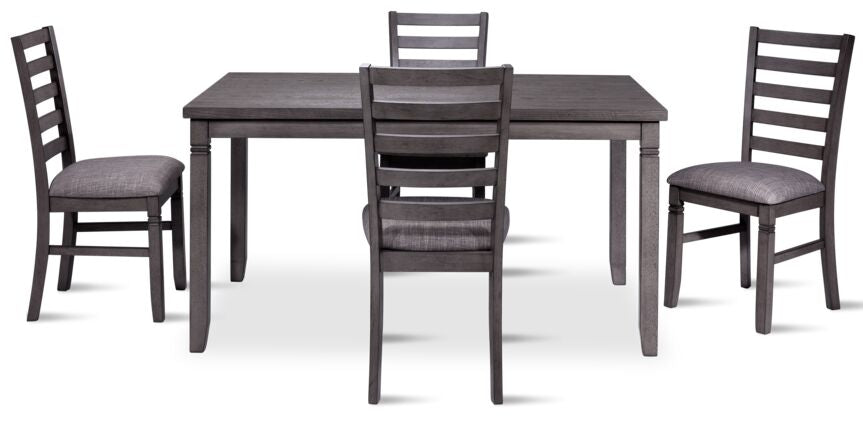 Storm 5-Piece Dining Set - Dark Grey