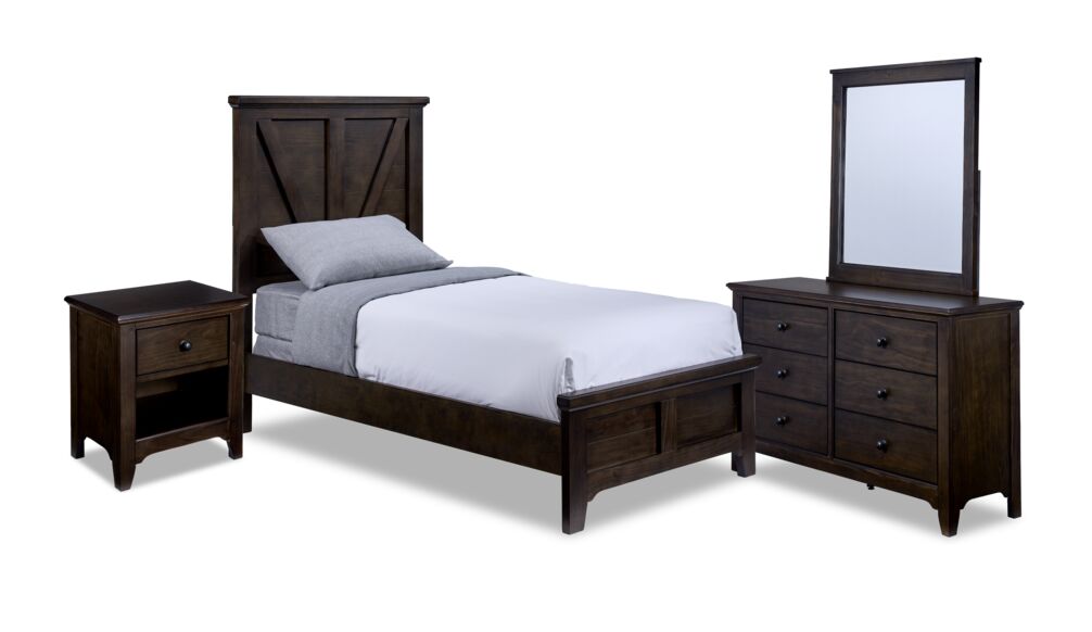Tahoe 6-Piece Full Bedroom Package - River Rock