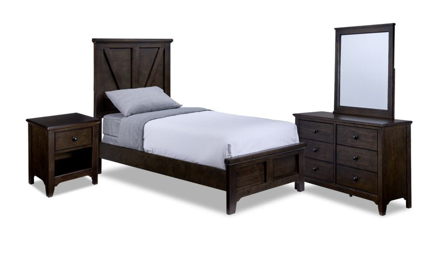 Tahoe 6-Piece Full Bedroom Package - River Rock