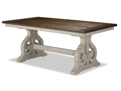 Tanner Extendable Dining Table - Rustic White