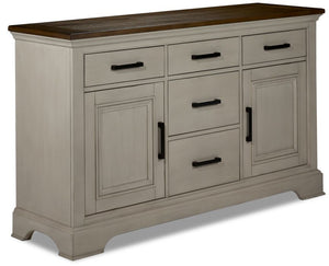 Tanner Server - Rustic White