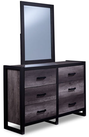 Terra 6 Drawer Dresser - Grey