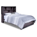 Terra 3-Piece Twin Bookcase Bed - Grey